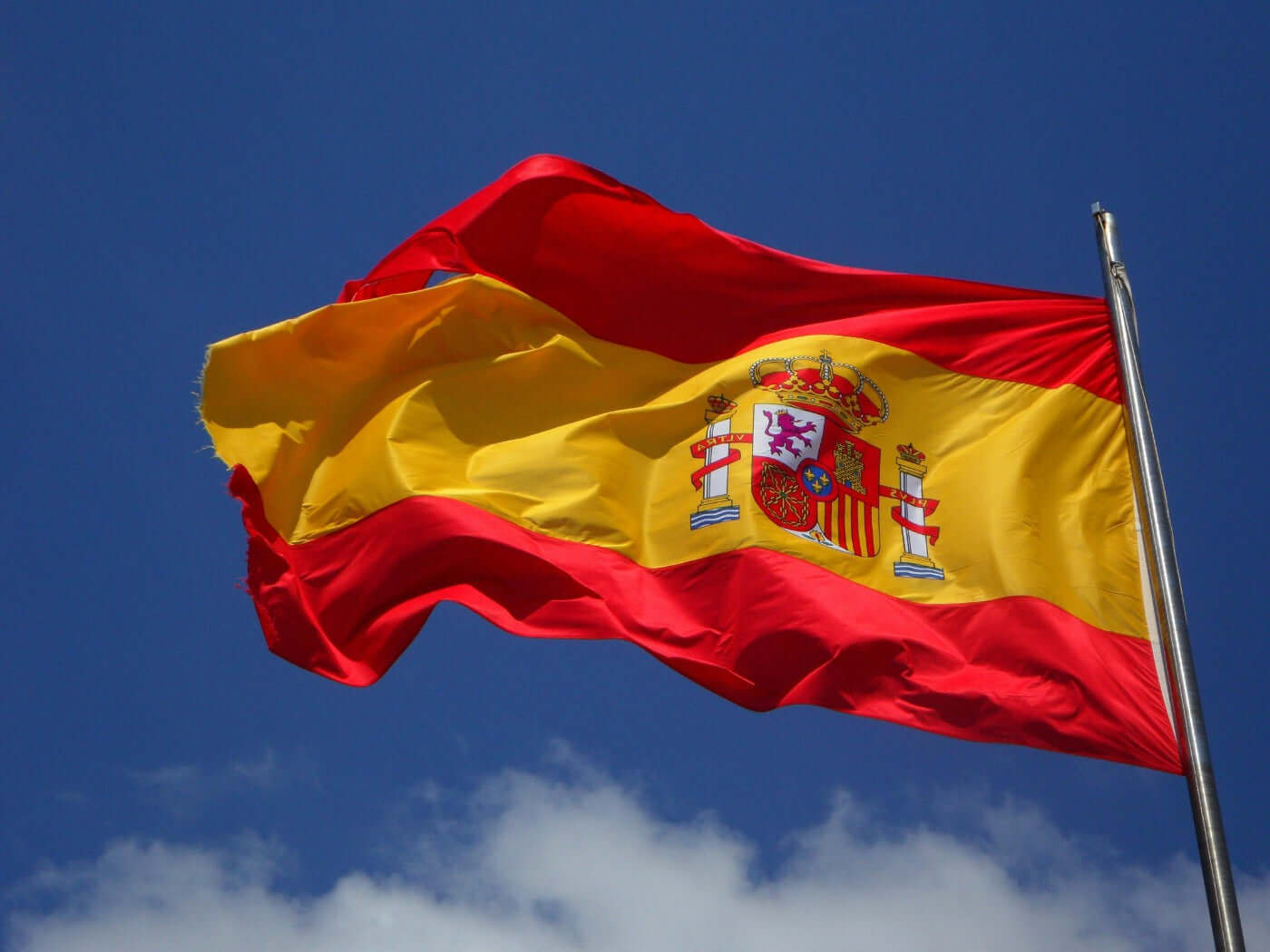 Flag of Spain for Mallorca Island