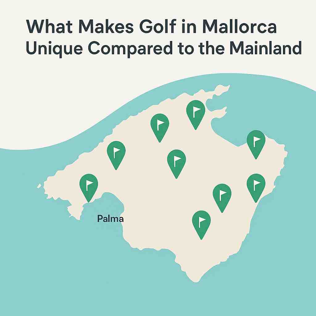 Map of golf clubs