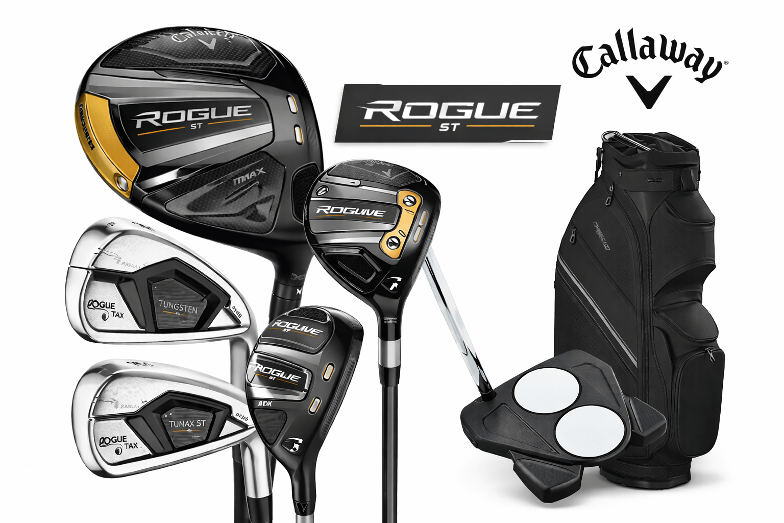 Callaway Rogue 2026 men's golf driver with graphite shaft for right-handed players, shown in a close-up image.