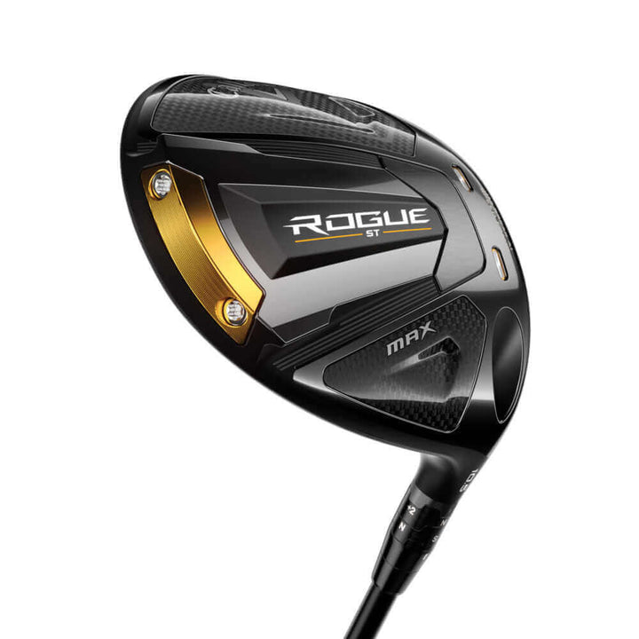 Callaway Rogue 2026 men's golf driver with graphite shaft for right-handed players, shown in a close-up image.