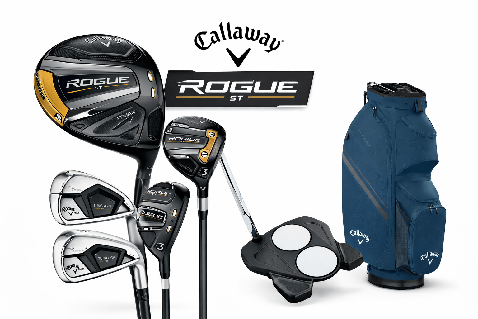 Callaway Rogue 2026 women’s right-handed golf club with graphite shaft, shown in a close-up image.