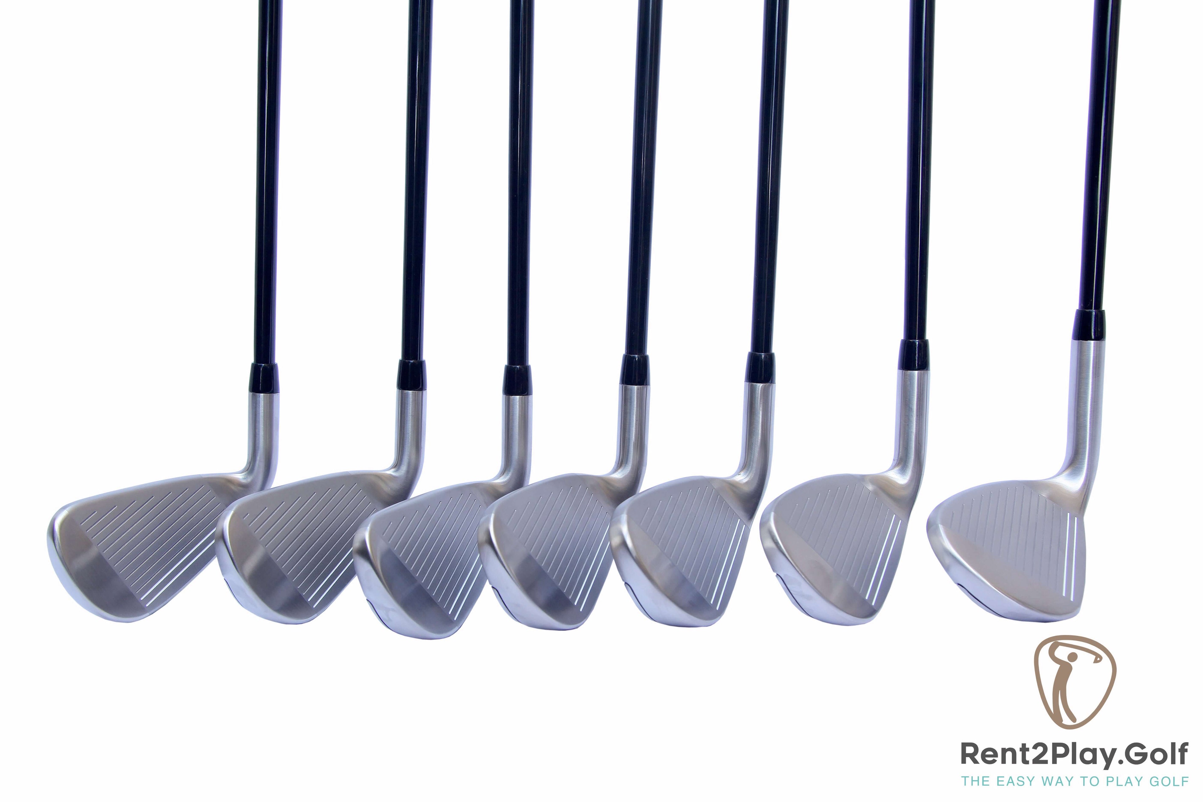 Callaway Rogue men's right-handed graphite golf club with sleek black finish and custom grip, designed for powerful swings.