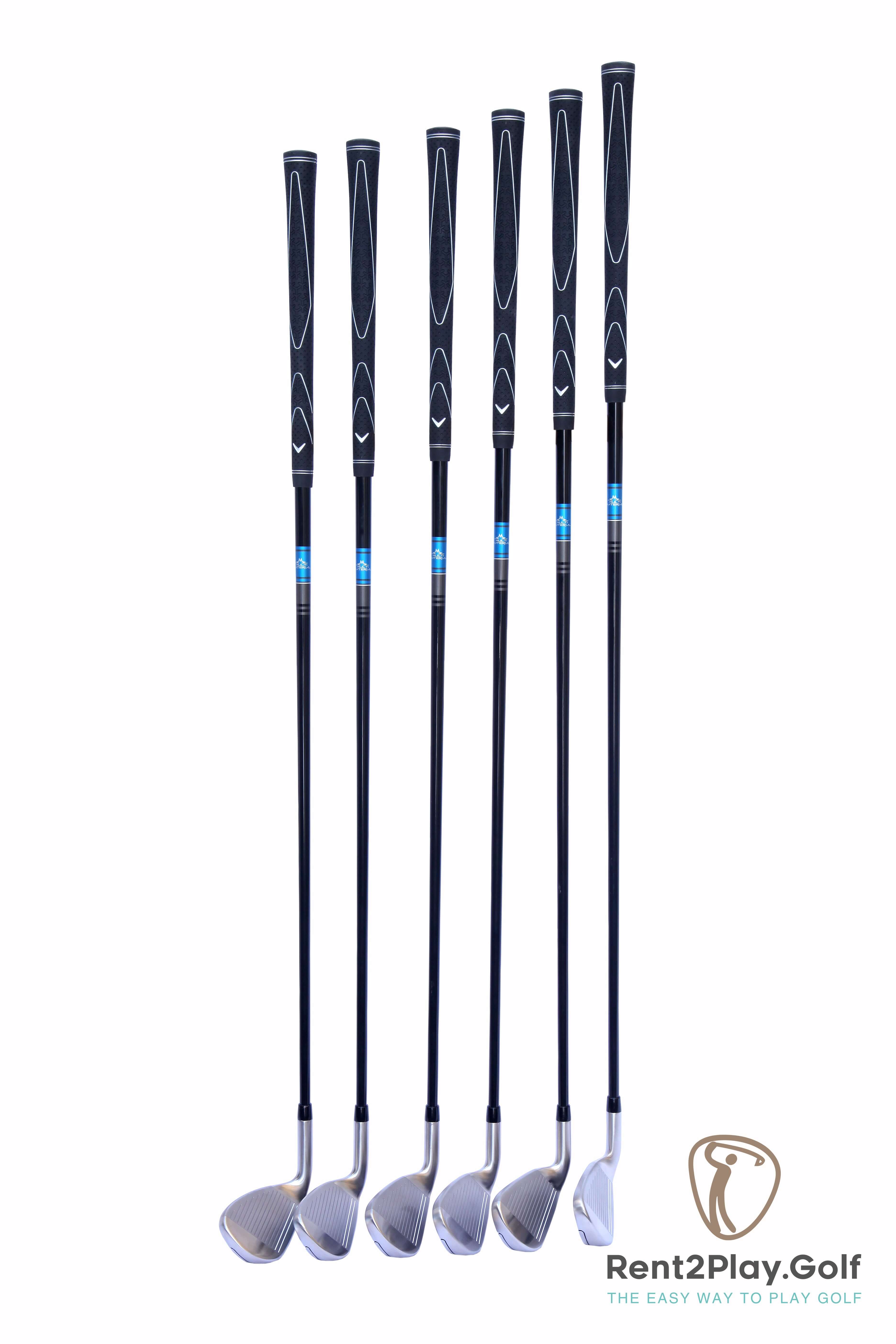 Callaway Rogue women's right-handed golf club with graphite shaft, featuring a sleek design and tailored for women golfers.