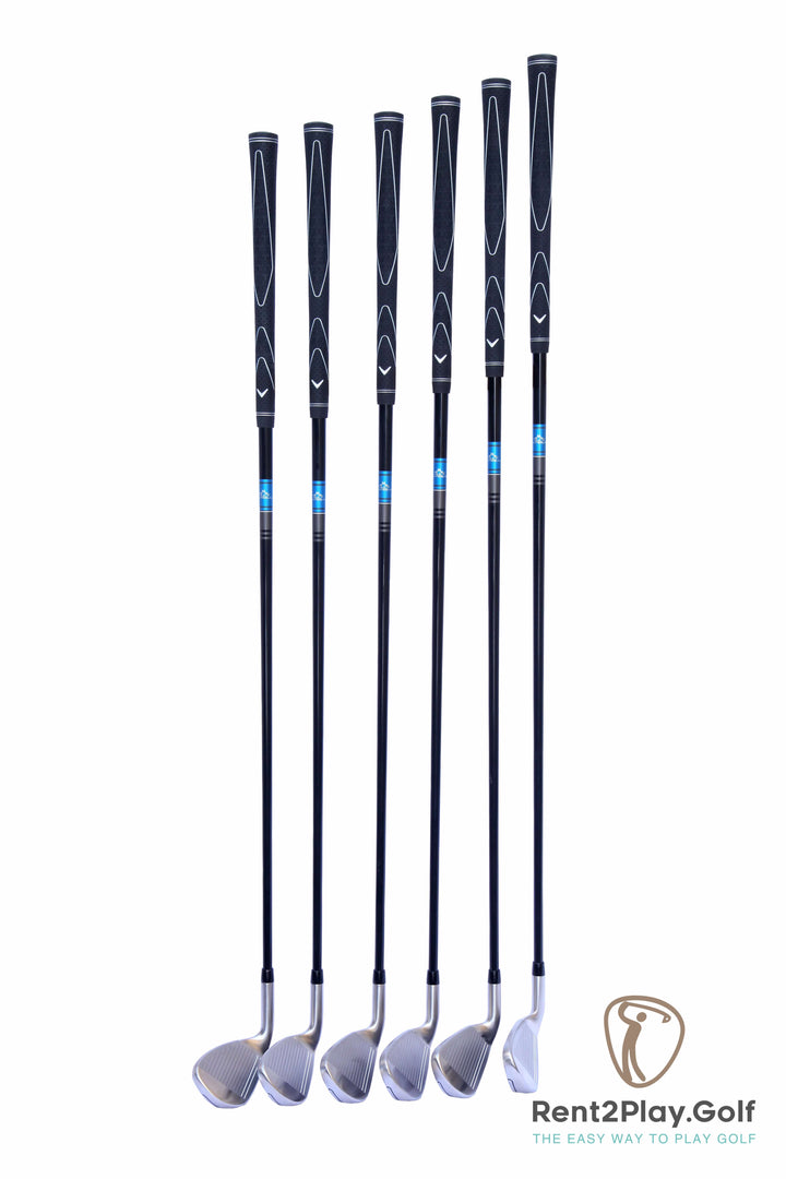 Callaway Rogue women's right-handed golf club with graphite shaft, featuring a sleek design and tailored for women golfers.