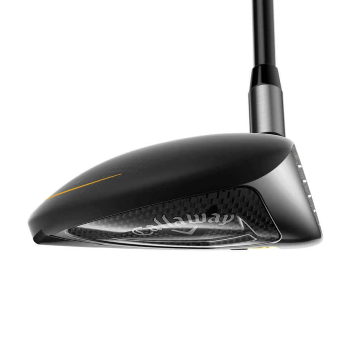 Callaway Rogue men's right-handed golf club with graphite shaft, shown in a close-up image.