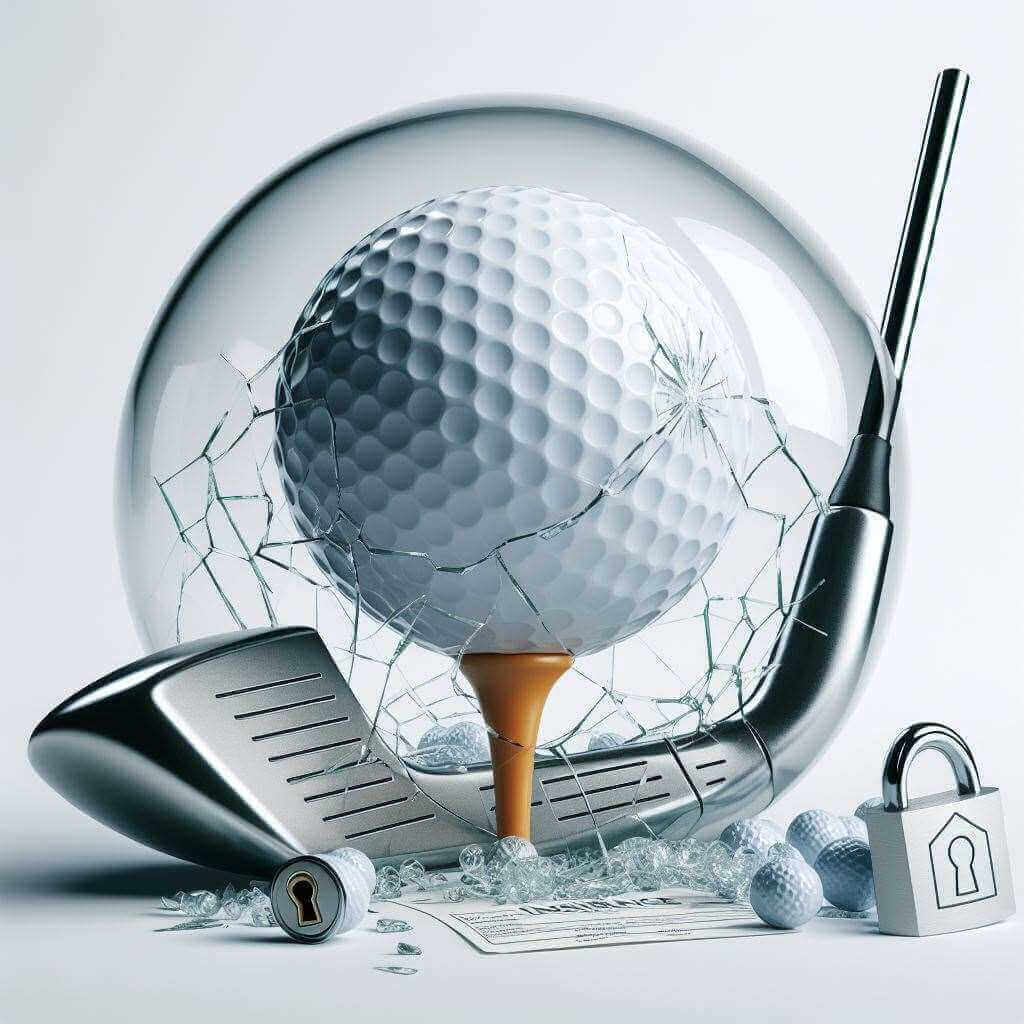 Rent2Play.Golf Golf Protect Insurance plan document, showing coverage details for golf equipment protection.