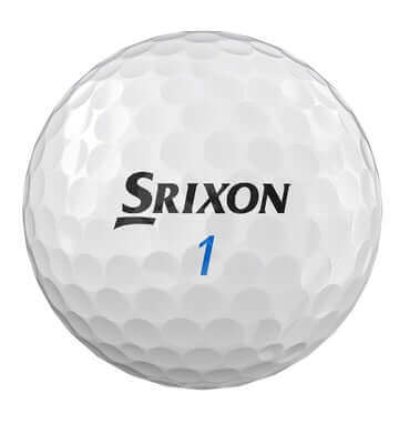 Srixon AD333 golf balls, 12-pack, featuring white, dimpled surface designed for distance and control on the golf course.