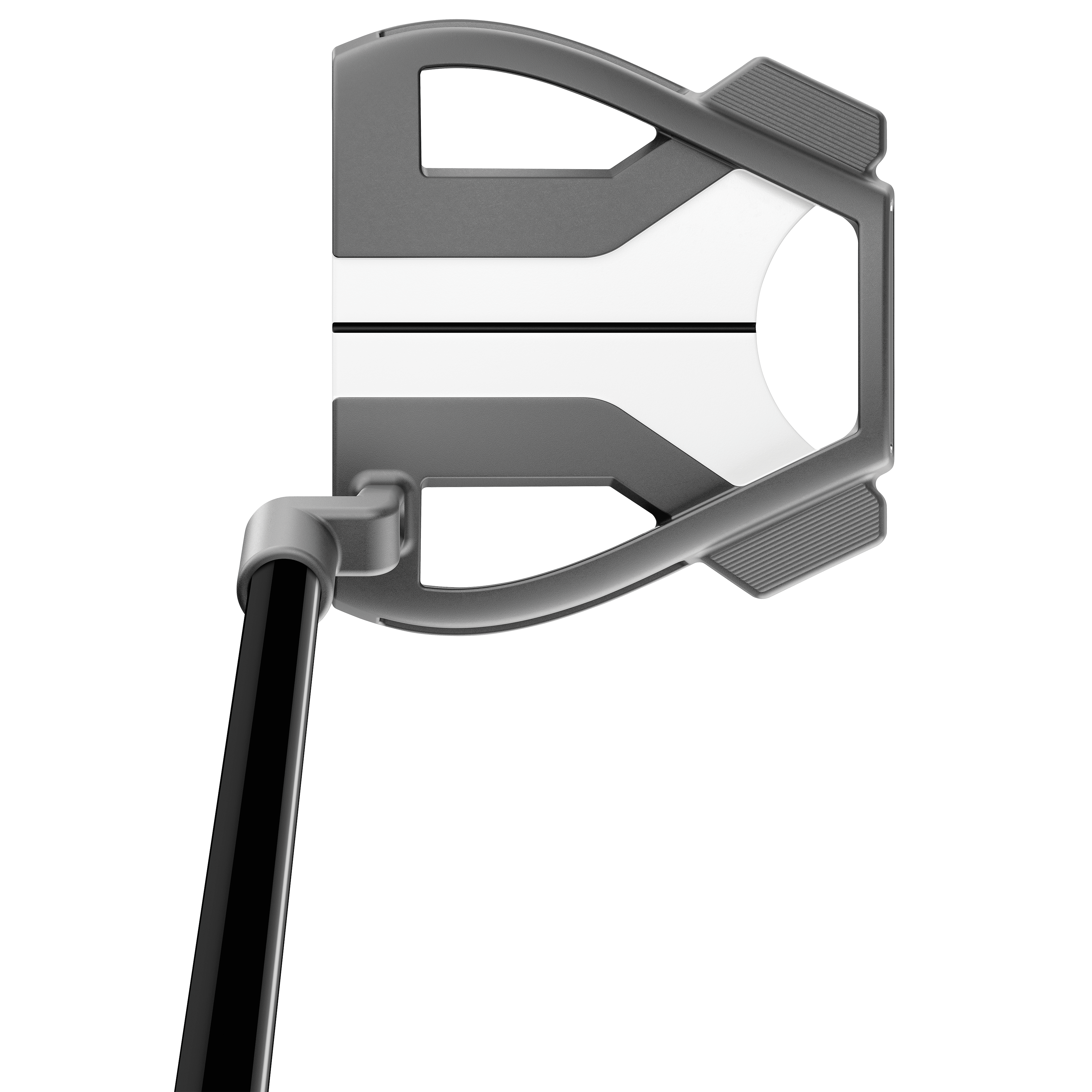 TaylorMade Qi35 men's right-handed golf club with graphite shaft, showing the club head and shaft details.