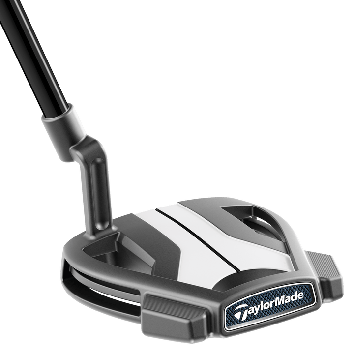 TaylorMade Qi35 men's right-handed graphite golf club with steel shaft, showcasing the club head and grip.