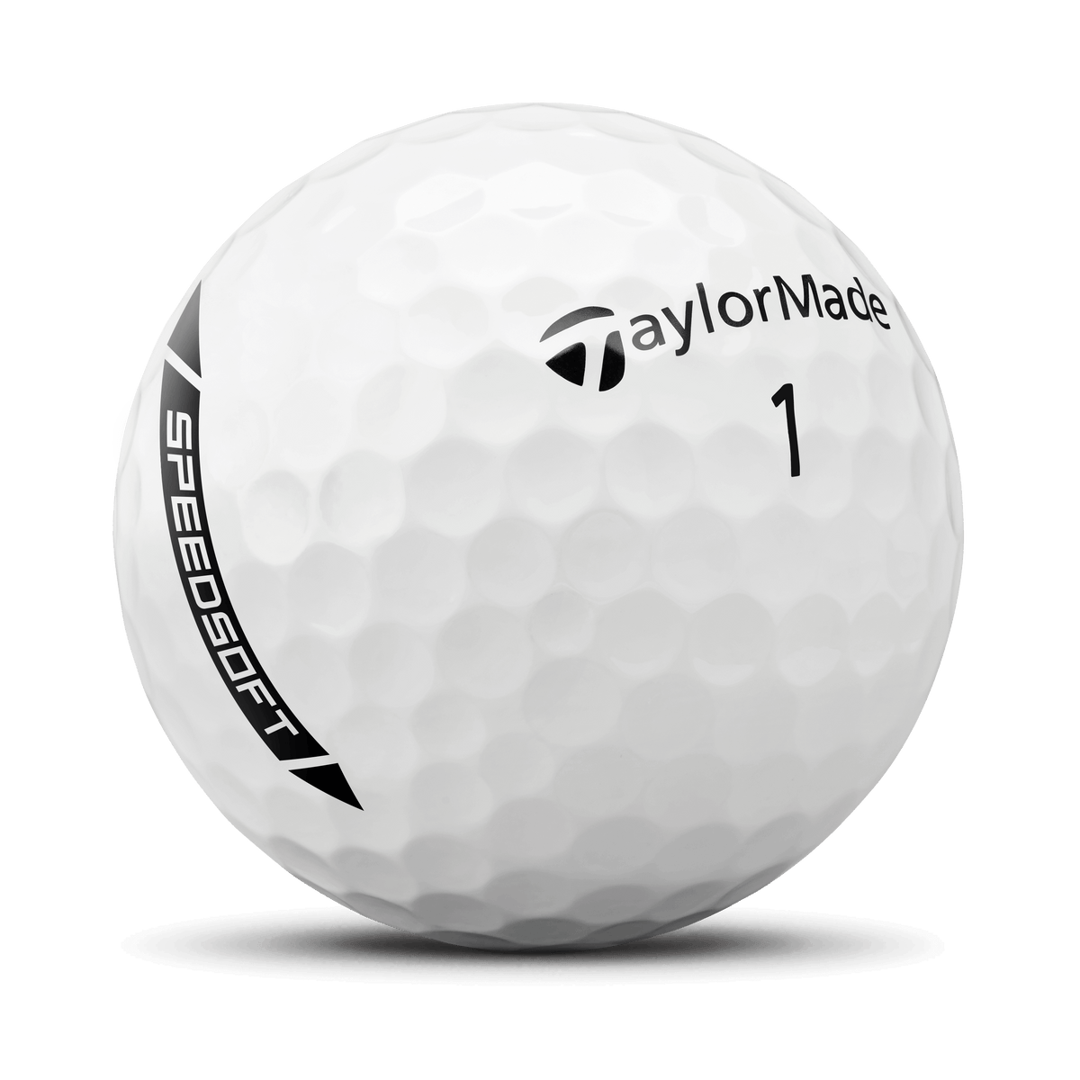 TaylorMade SpeedSoft golf balls, 3-ball pack with soft cover for control, available at Rent2Play.Golf Mallorca.